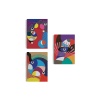 Renkli Geometrik Desenli Pop Art 3 Lü Kanvas Duvar Tablo Seti-ao-14