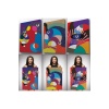 Renkli Geometrik Desenli Pop Art 3 Lü Kanvas Duvar Tablo Seti-ao-14