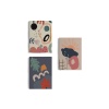 Çağdaş, Modern, Soyut Pastel 3 Lü Duvar Tabblo Seti-aı-9