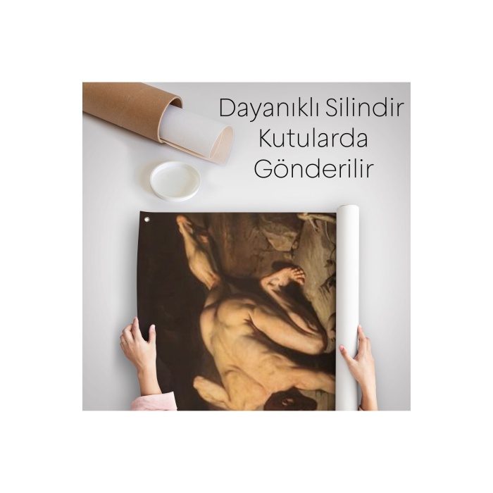 Joseph-désiré Courtun Nuhun Tufanını Resmettiği 1826 Tarihli Duvar Örtüsü - Halısı -6065