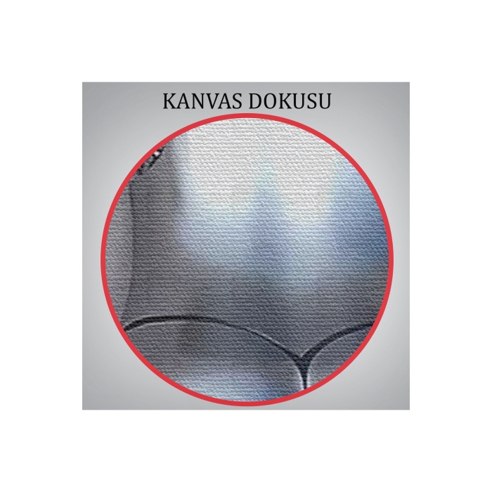 3d Efektli Gümüş İnsan, Gri Ve Gümüş Duvar Dekoru, Metalik Efektli Kanvas Tablo-5351