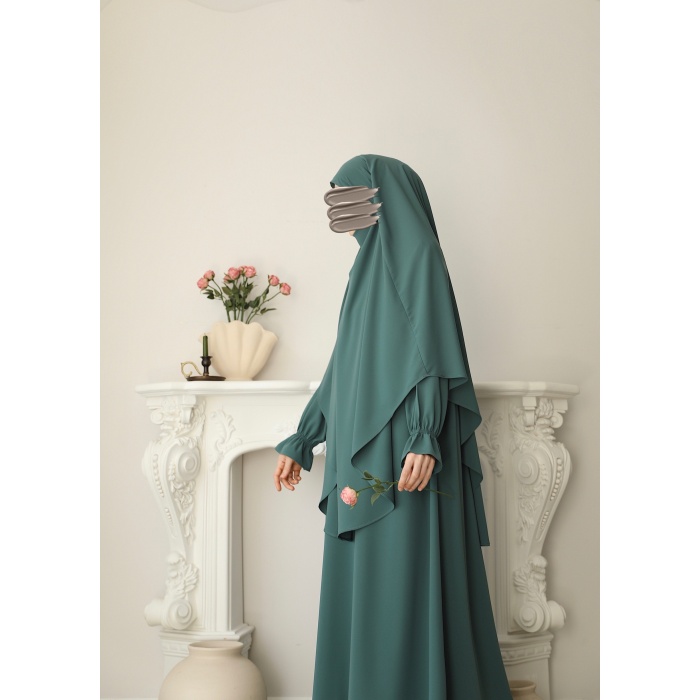 Sufleli Elbise Mint
