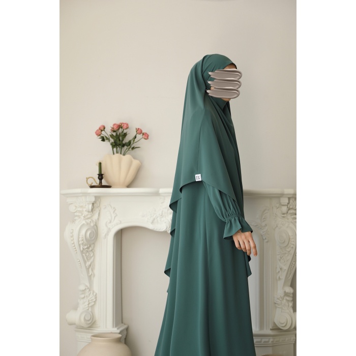 Sufleli Elbise Mint