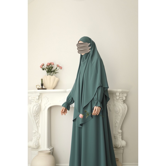 Sufleli Elbise Mint