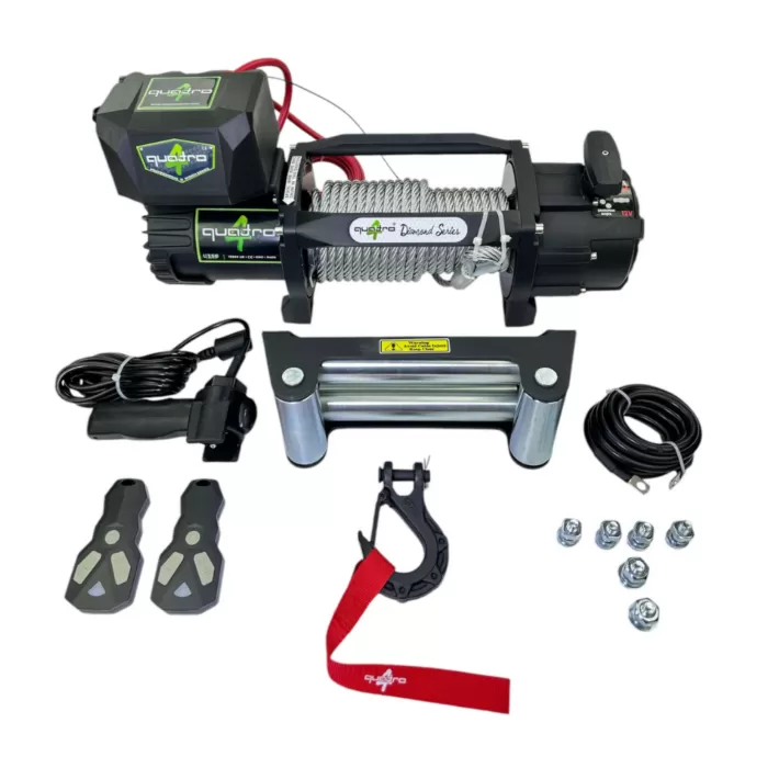 13500LB 12V Quatro Çelik Halatlı Vinç / Diamond Seri