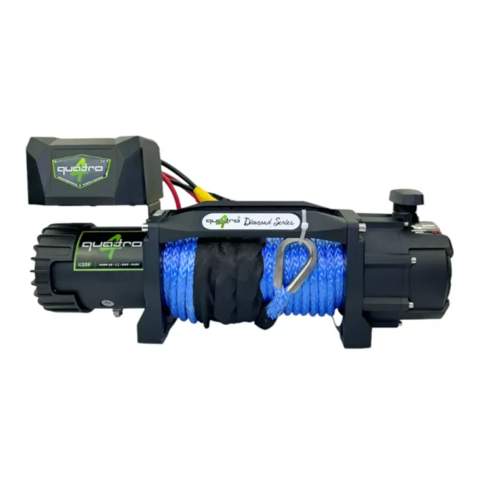 13500LB 12V Quatro  Sentetik Halatlı Vinç / Diamond Seri