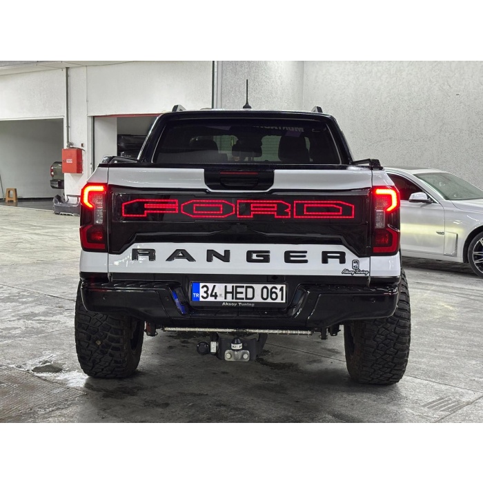 Ford Ranger 2022+ Bagaj Kapağı Kaplama Işıklı