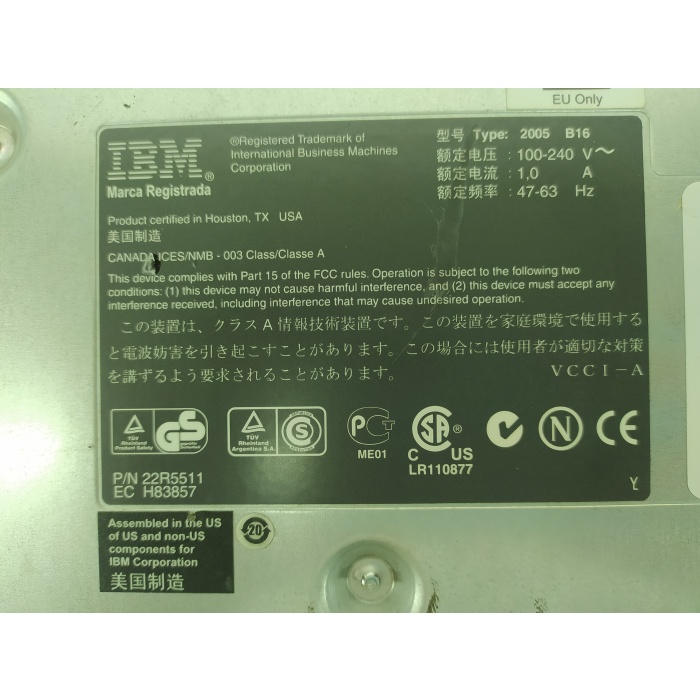 Ürün 04 - IBM 2005-B16 (22R5511) 16-PORT TOTALSTORAGE SWITCH WITH 4GB SFPS