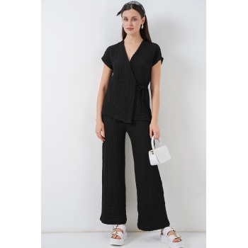 Kadın Örme İkili Takım 30064 - Siyah