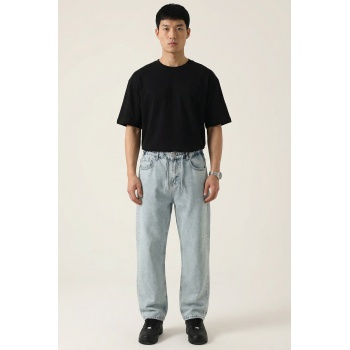 Erkek Rahat Kesim Baggy Jean Pantolon 30075 - Mavi