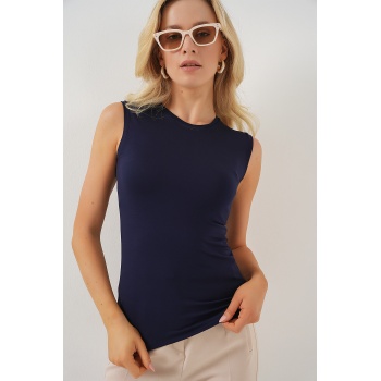 Kadın Kolsuz Body 4347 - Lacivert