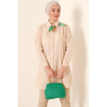 5845 Tesettür Tunik - Bej