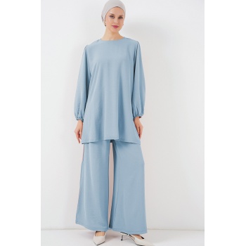 Ayrobin Tunik Pantolon Alt Üst Takım 6712 - Açık Mavi