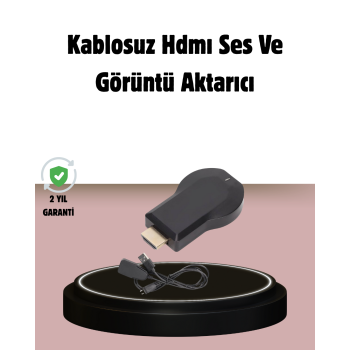 1080p Ultra HD Kablosuz Ekran Yansıtma Dongle – Miracast / AirPlay / DLNA