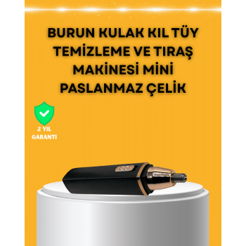 USB Şarjlı Sessiz Burun ve Kulak Kılı Temizleme Cihazı