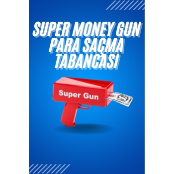 Kırmızı Çocuklara Özel Para Fırlatma Makinesi Para Saçma Tabancası