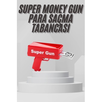 Para Dolar Saçma Para Atma Tabancası Otomatik Kırmızı Oyuncak
