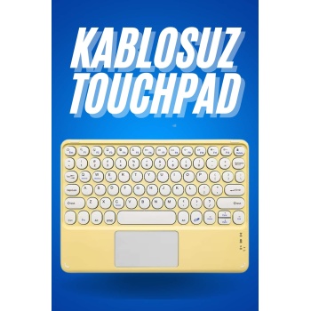 Bluetooth Touchpad Klavye Ultra İnce Taşınabilir Q Klavye