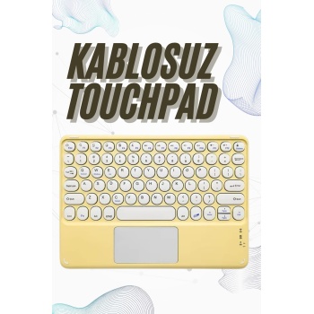 Bluetooth Touchpad Klavye 10.9 inch Kablosuz Wifi Q Klavye Slim