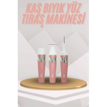 Yüz Kaş ve Tüm Vücut Epilasyon Aleti 3 Başlıklı Hassas Ciltlere Uygun Epilatör