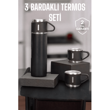 500 ml Kapasiteli Taşınabilir Basınçlı Termos Seti Günlük Kullanım için İdeal