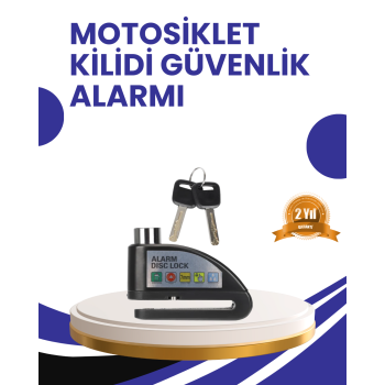 Taşınabilir Alarm Disk Kilidi Motosiklet Scooter Bisiklet Güvenlik