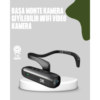 Başa Takılabilir 5K Spor ve Vlog Kamerası