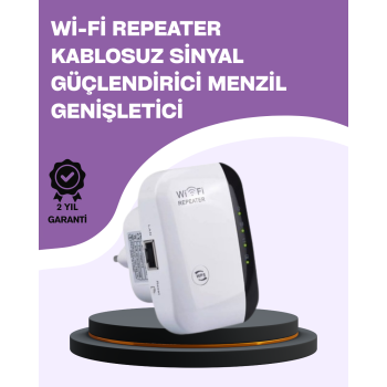 300 Mbps Kablosuz WiFi Menzil Genişletici – Repeater & AP Modu