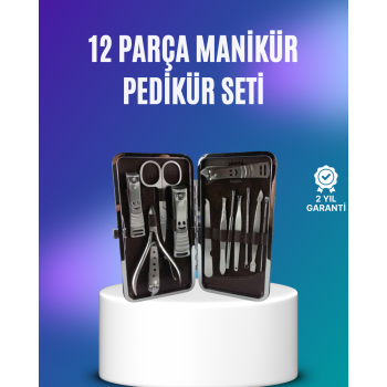 El ve Ayak Bakımı İçin Profesyonel 12 Bakım Seti