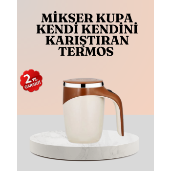 Paslanmaz Çelik Şarjlı Karıştırma Kupa – Otomatik Manyetik Blender Fincan