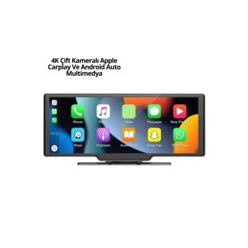 Honda Civic, Jazz, HR-V, CR-V, Nissan Qashqai, Micra, Juke,Uyumlu Kablosuz CarPlay & Android Auto Multimedya – Geri Görüş Kameralı