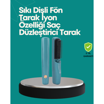 Kablosuz Saç Düzleştirici Tarak – 2600 mAh Şarjlı Model