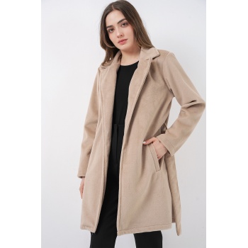 Kadın Kuşaklı Kaban 9171 - Bej