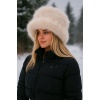 Kadın Peluş Kalpak Şapka 010194 - Bej
