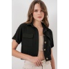 0663 Crop Ceket - Siyah