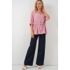 Fermuarlı Kadın Gömlek 0721 - Pudra