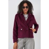 Kadın Kısa Kaşe Ceket 0725 - Bordo