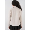 Kadın Kısa Kaşe Ceket 0725 - Ekru