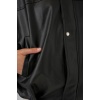 Kadın Oversize Deri Ceket 1055 - Siyah