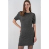 Kadın Kısa Kol Triko Elbise 15950 - Antrasit