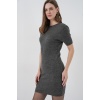 Kadın Kısa Kol Triko Elbise 15950 - Antrasit