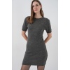 Kadın Kısa Kol Triko Elbise 15950 - Antrasit