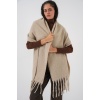 Kadın Yumuşak Dokulu Kalın Şal Atkı 15951 - A.Bej