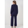 Kadın Hırka Pantolon Triko İkili Takım 15956 - Lacivert