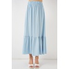 1886 Uzun Örme Etek - Açık Mavi