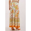 1898 Desenli Uzun Etek - Turuncu