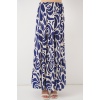 1898 Desenli Uzun Etek - F.Lacivert