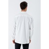 20193 Oversize Erkek Gömlek - Beyaz