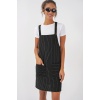 2440 Mini Salopet Elbise - Siyah