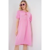 Kadın Bağcıklı Midi Elbise 2575 - Pembe